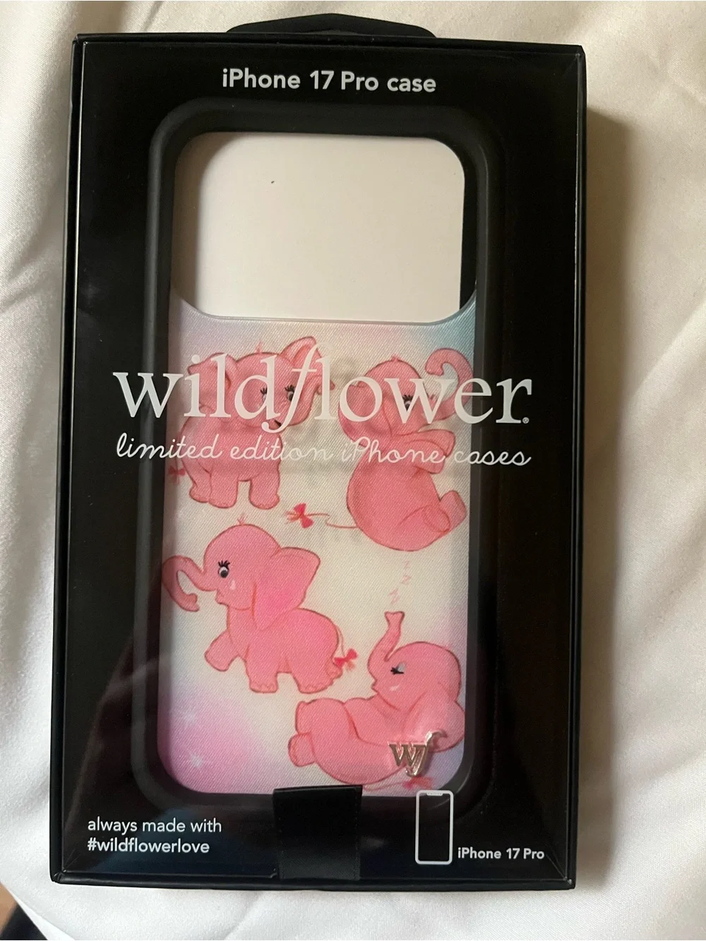 BRAND NEW WILDFLOWER Pink Elephant Pattern Phone Case for Cell Phones